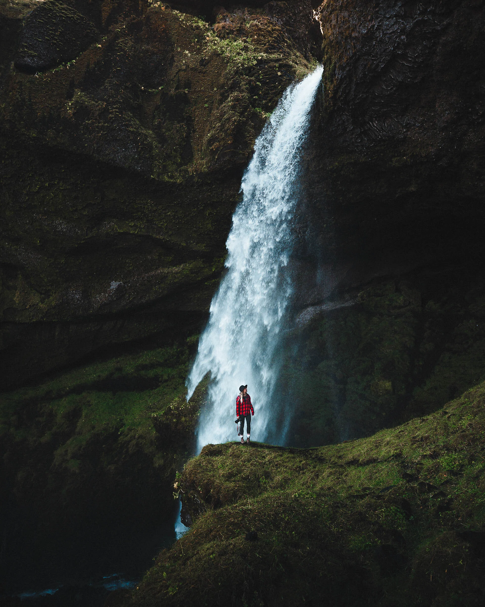 Thorsmork waterfall, Iceland Highlands