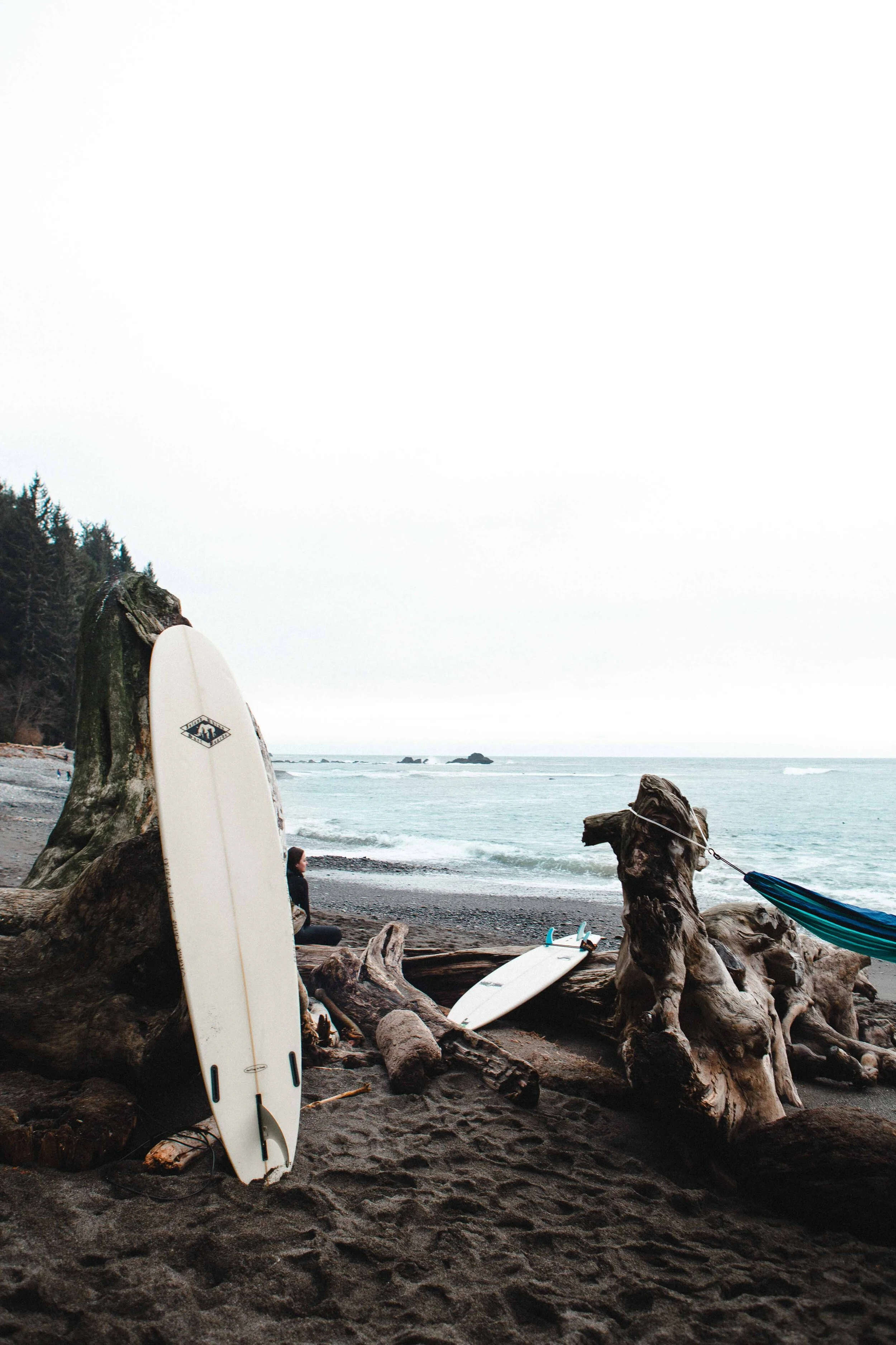 Surfing at Sombrio Beach, Vancouver Island