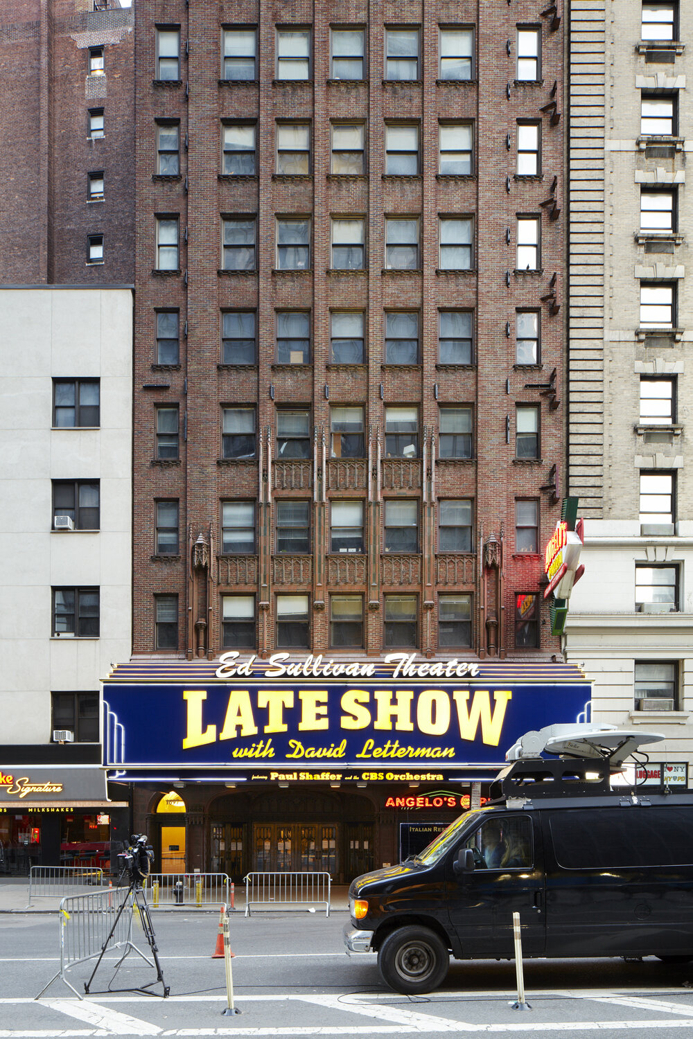  Ed Sullivan Theater on the morning of May 20, 2015. The last day of David Letterman hosting the Late Show.  New York, New York 