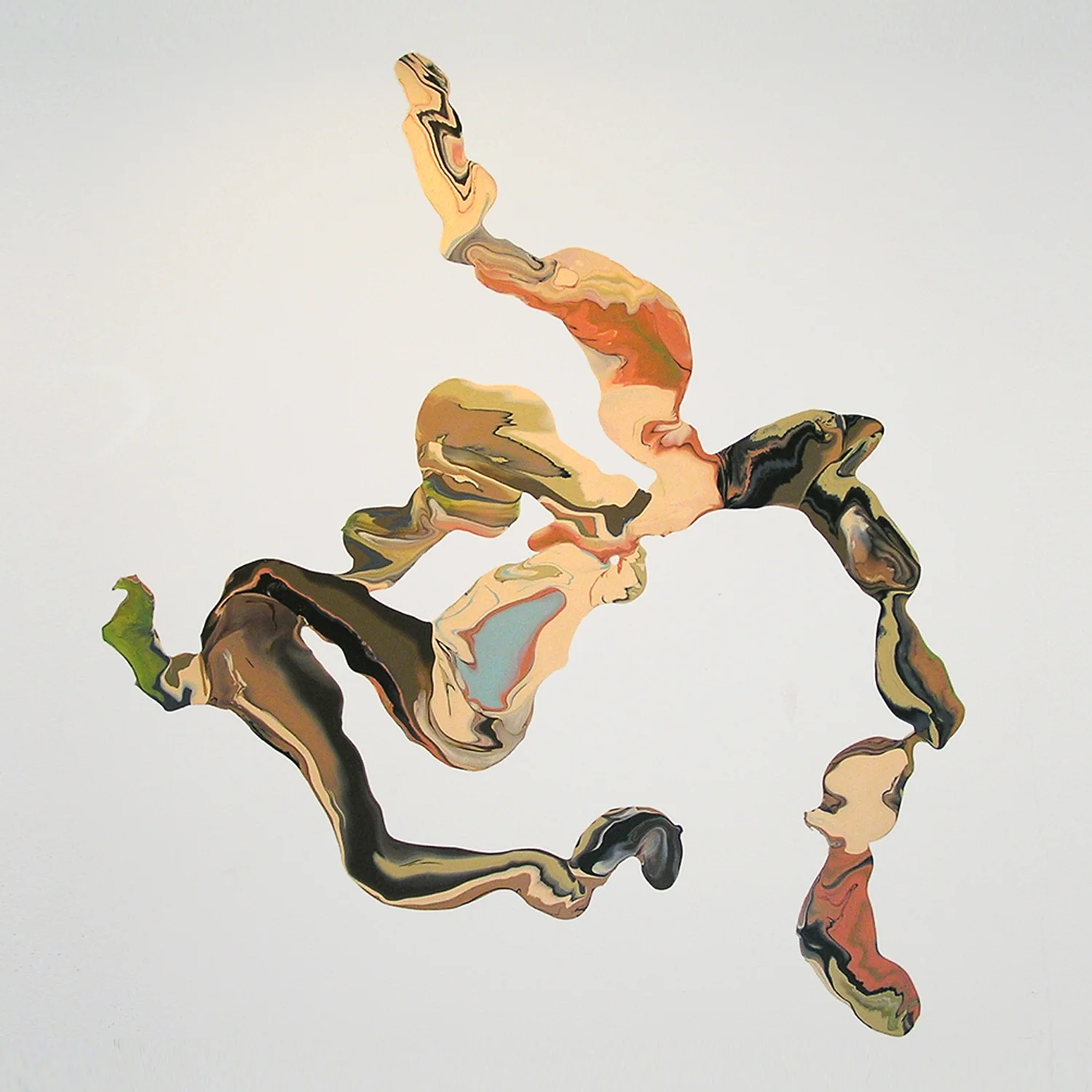 It came out of me #5 , 2005, synthetic polymer paint on wall, 110 x 120cm approx.