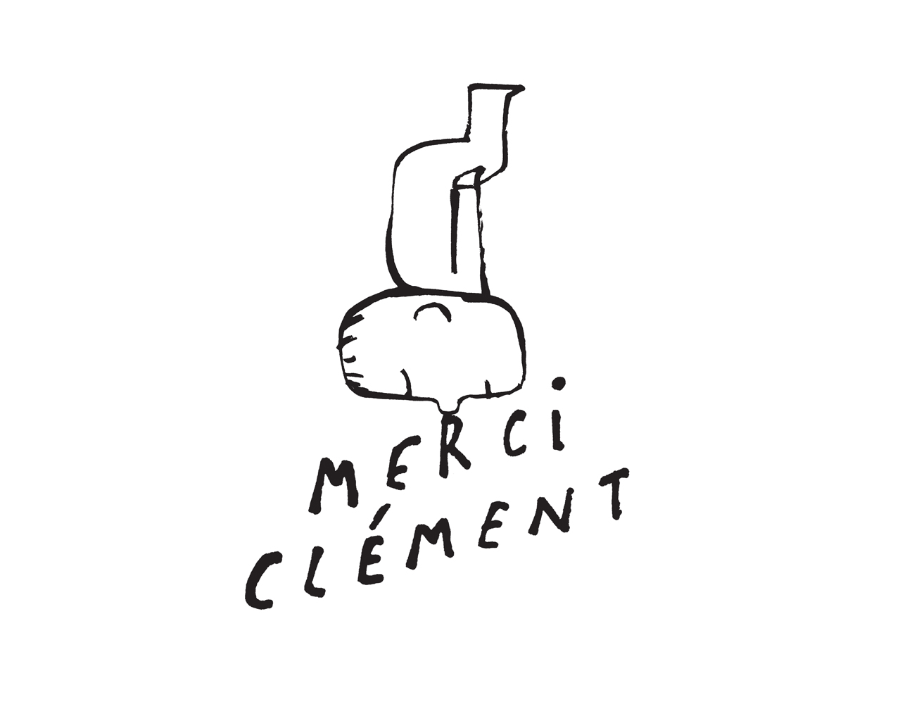 LOGO FOR THE COFFEE SHOP «MERCI CLEMENT» — Serge Bloch