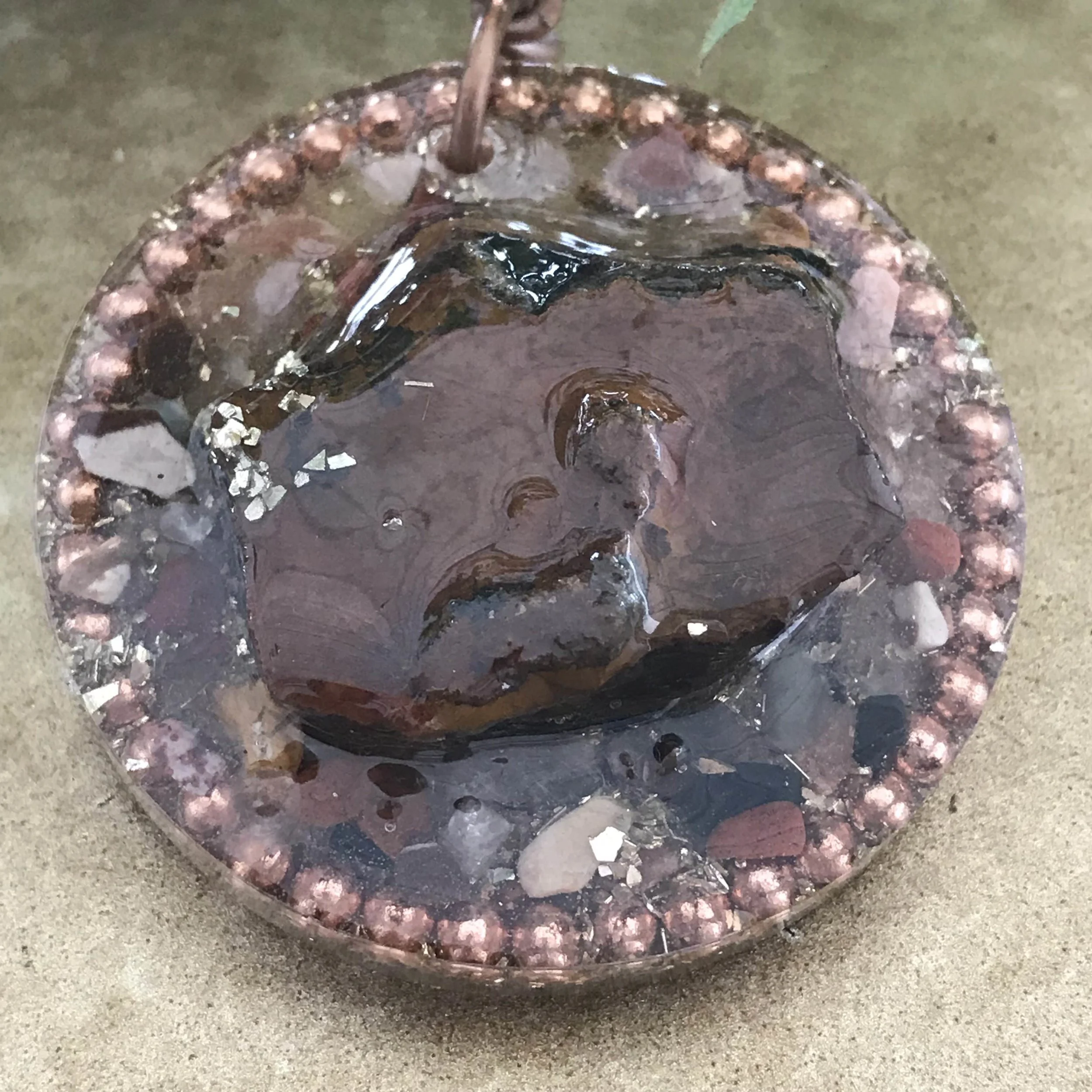 Rough Red Tiger's Eye Pendant