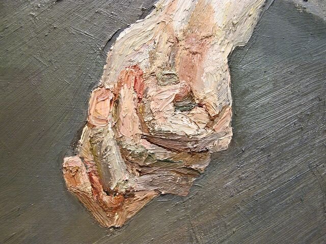 Lucian Freud. Close Up on Hands of Two Women. Cc 1992