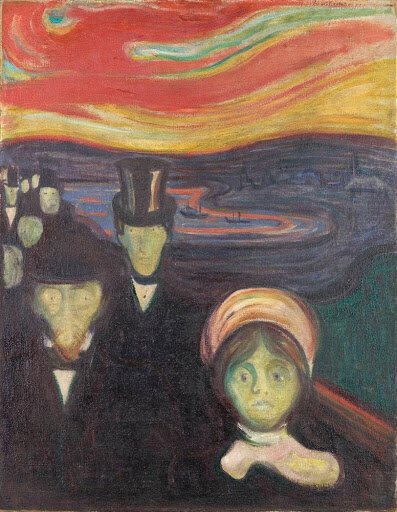 Edvard Munch. Anxiety. Cc 1894