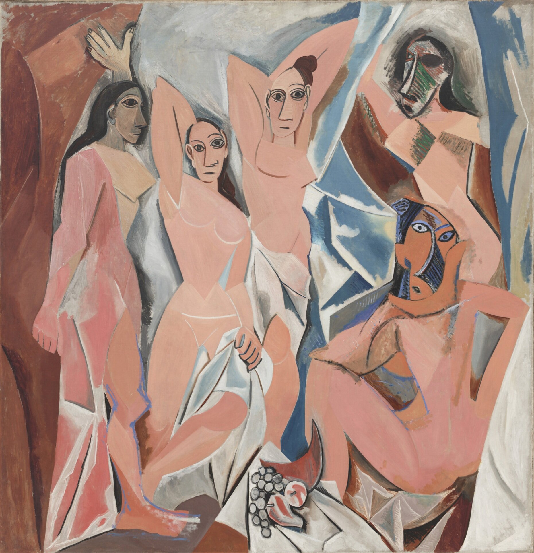 Pablo Picasso. Les Desmoiselles d'Avignon. Cc 1907