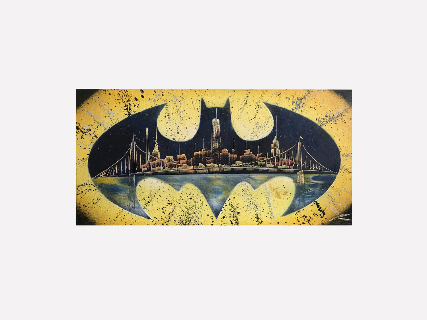 New York Skyline Batman classic logo — 