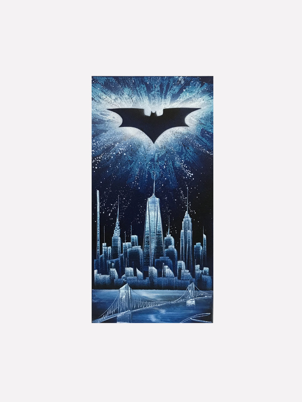 New York Skyline Batman Dark Knight over the city — 