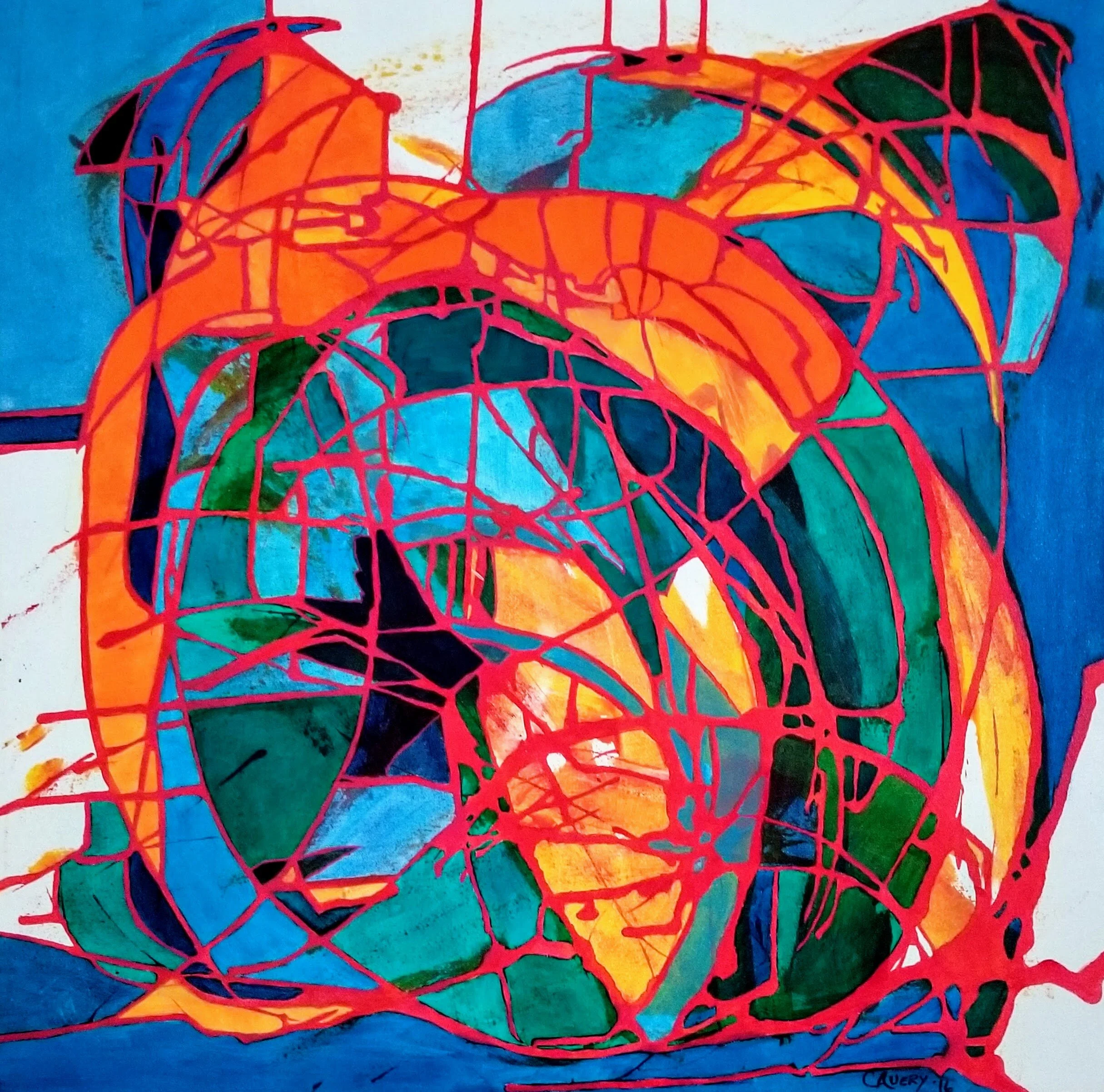 Journey to the Sea.  2016 24x24.JPG