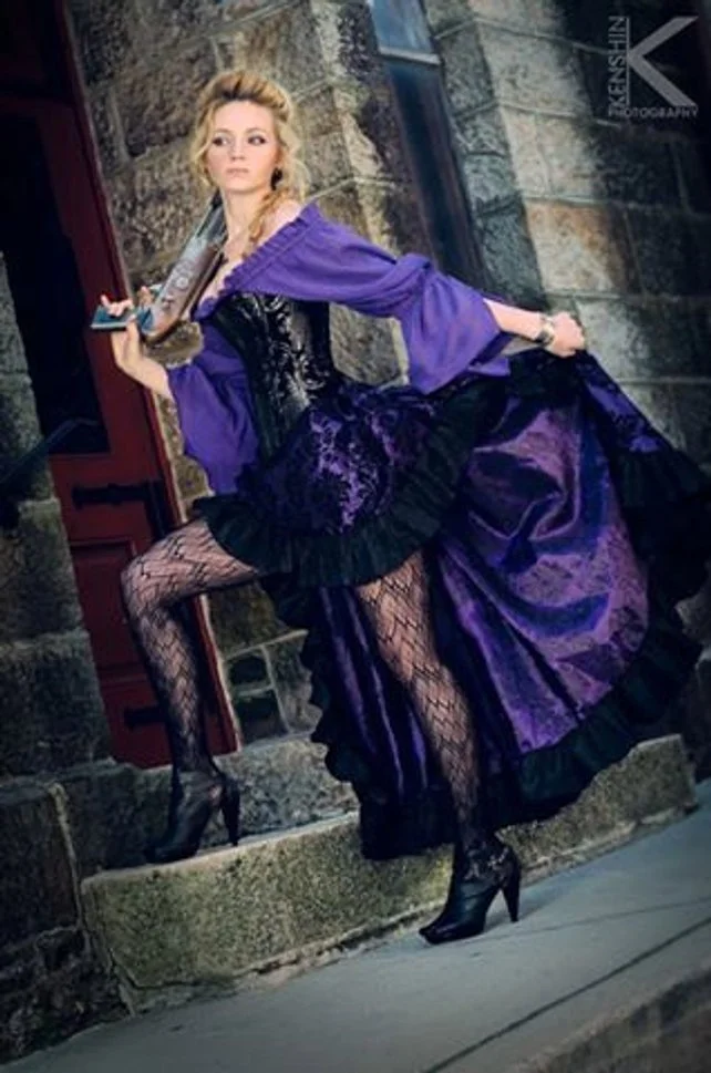 Purple Plus Size Womens Steampunk Clothing Women's Plus Size