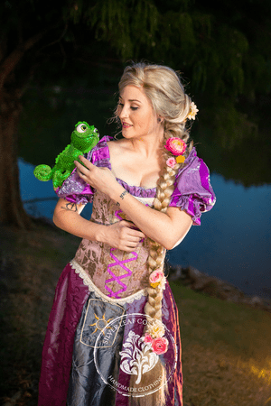 open lace back dress Portrait Collection Rapunzel Gown  Only Little Once