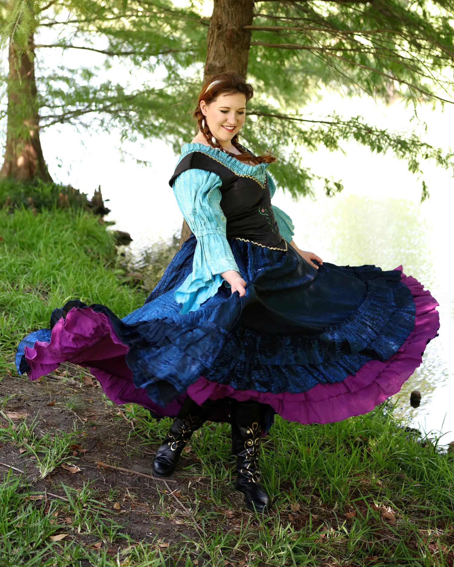 Anna-Inspired Renaissance Costume Silver Leaf Costumes | Handmade Designer Costumes Anna-Inspired Renaissance Costume Silver Leaf Costumes | Handmade Designer Costumes
