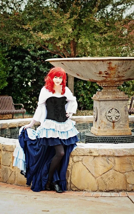 chinese dress ladies Ariel the little mermaid inspired costume  MJcostume