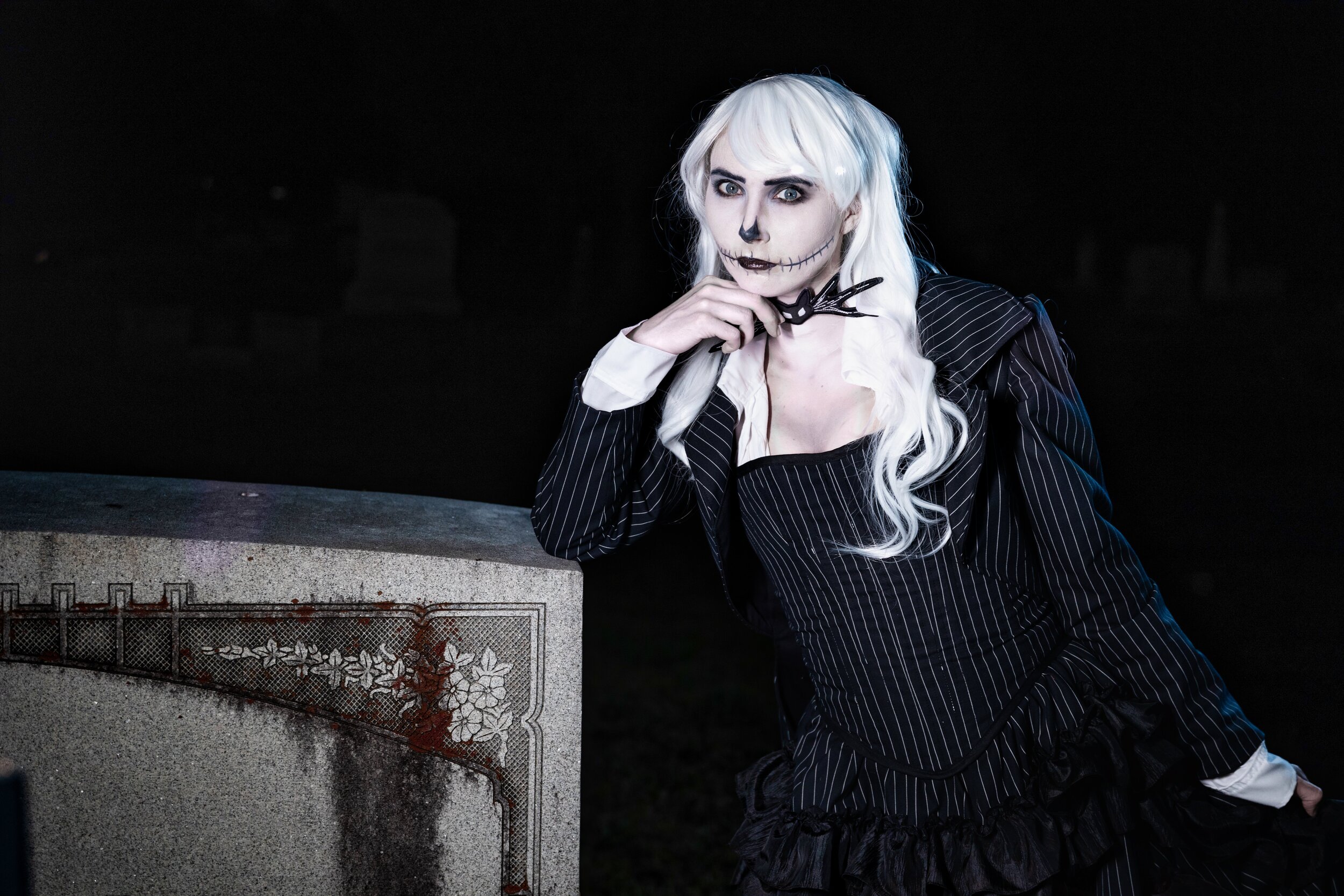 jack skellington corset dress Jack Skellington Corset Cosplay — Silver Leaf Costumes