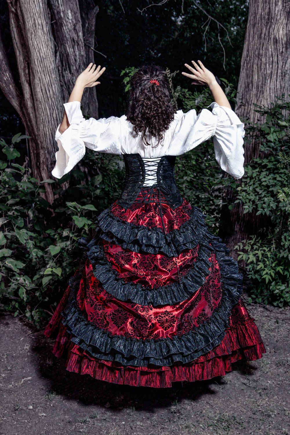 black and red victorian dress Ball gown Victorian dress, 4 main image 0