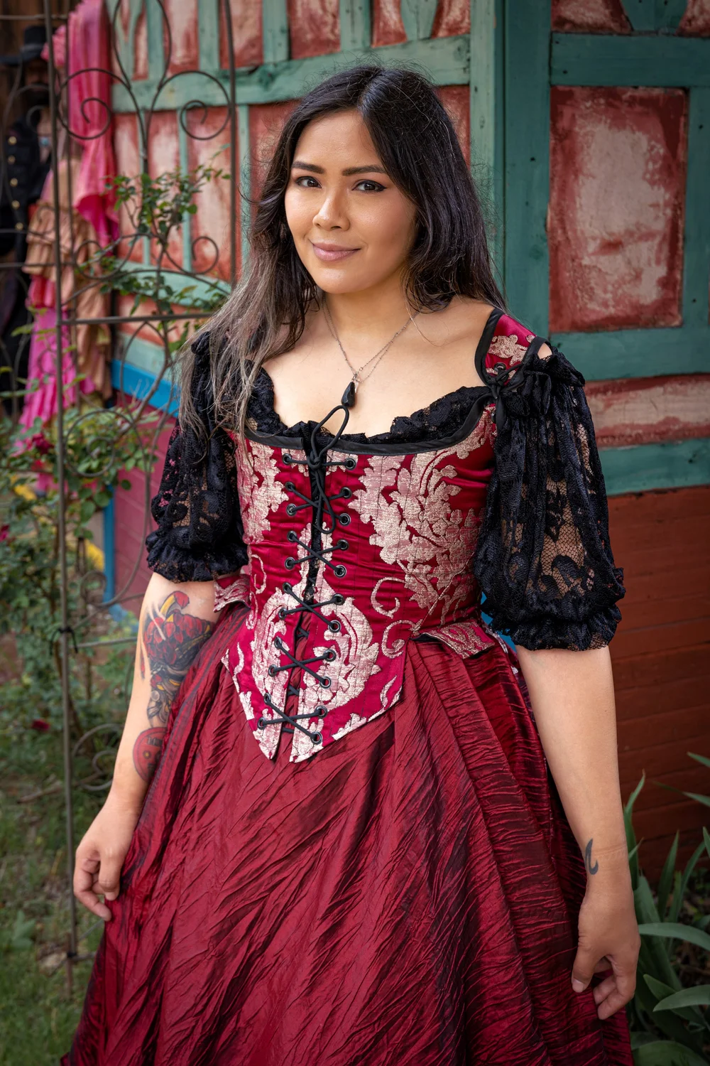 pirate corset dress — Silver Leaf Costumes Size:3X/4X nav-47 Spanish Dress, Size 46 Pirate queen or Cosplay event