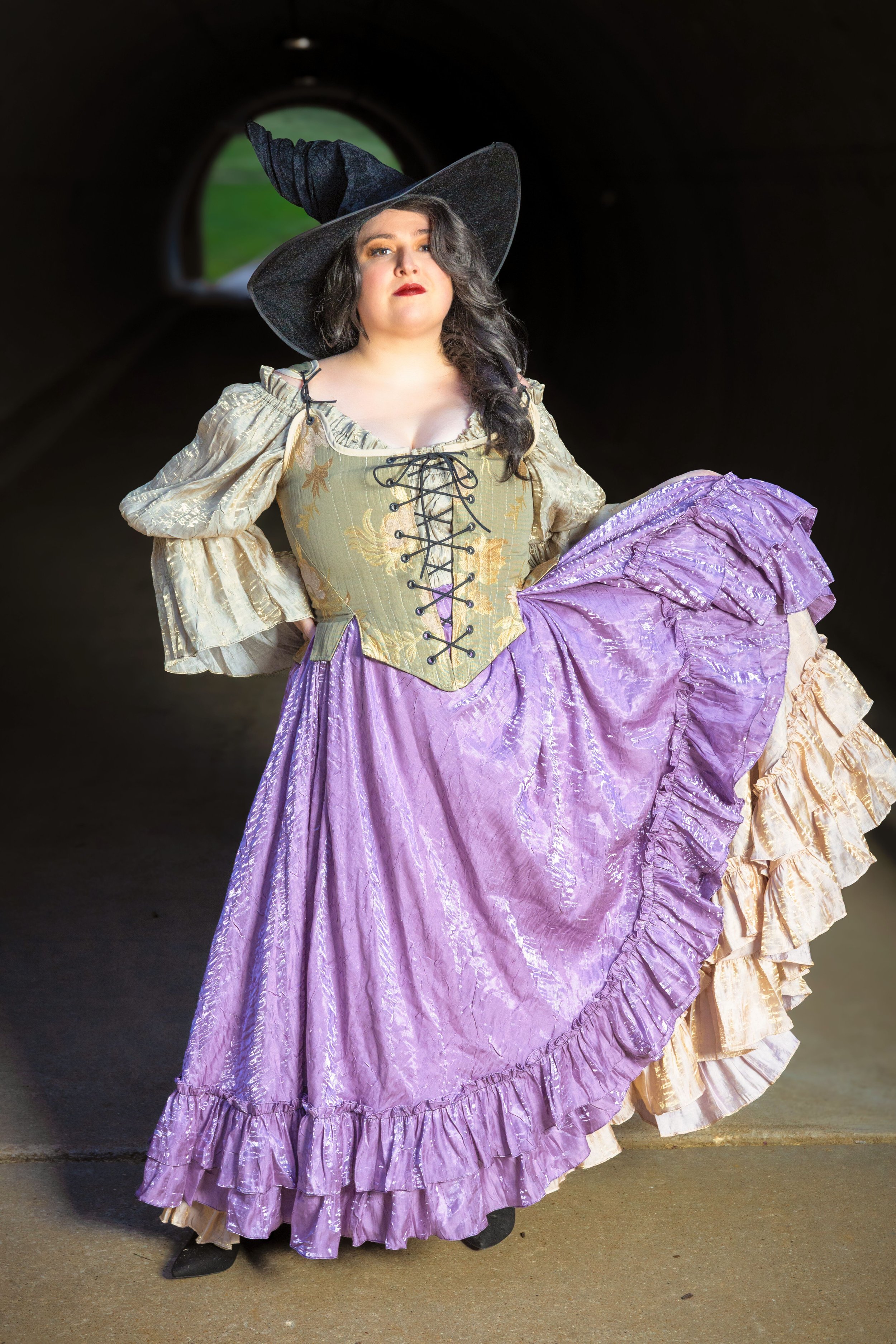 Pirate Corset Pastel Flowers