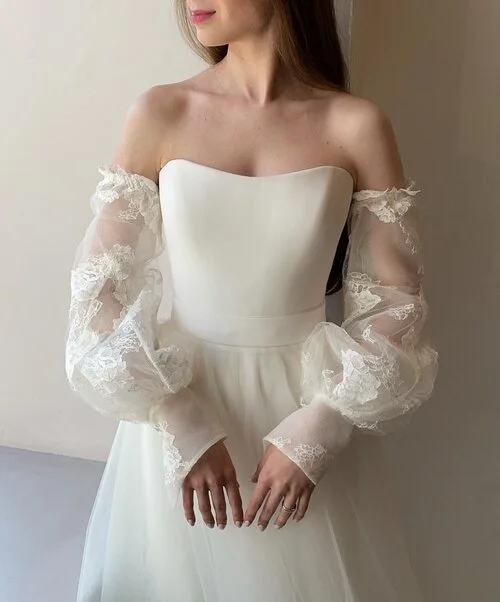 Luxury Bridal Boutique -Sharon Hoey — Lace Sleeves