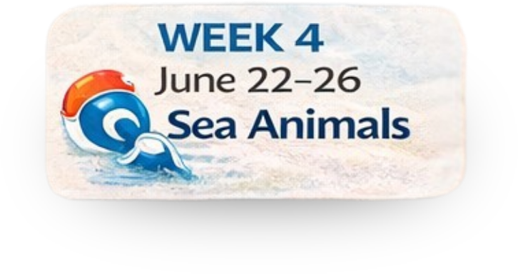 Camp Hope Week 4 will be held from June 22-26 our theme for the week will be Sea Animals