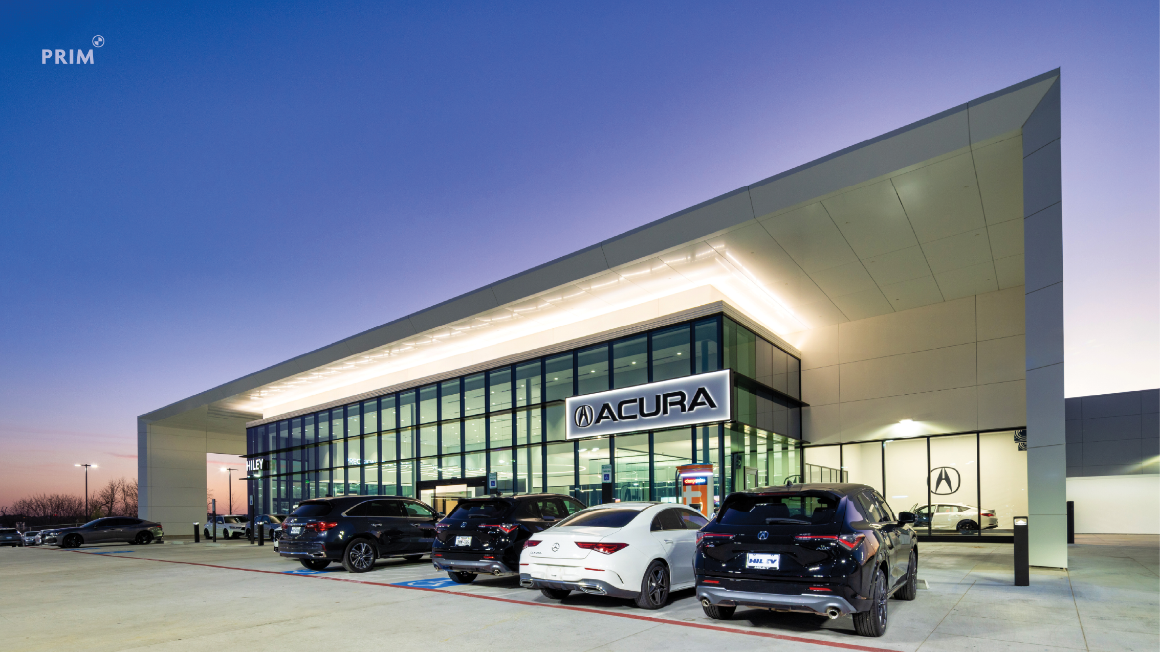 PRIM Announces Completion of New Luxury Dealership for Hiley Acura
