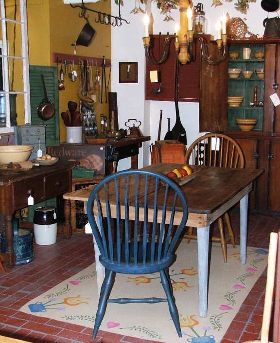 Farm Table and Windsor Chairs