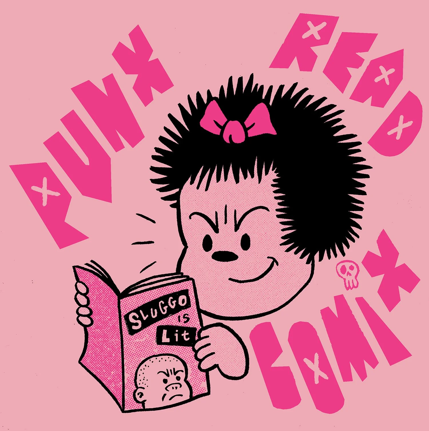 "Punk Nancy"
Design for screen-printed patches and temporary tattoos to promote a graphic novel covering the birth and development of punk rock, "Punk Rock in Comics"
Client: NBM Graphic Novels