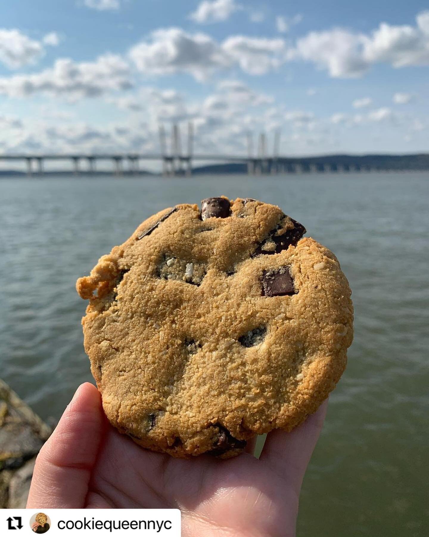 Our sweet treats are baked fresh daily and perfect to take on the Westchester RiverWalk! Come get our vegan and gluten free chocolate chip cookies and so much more right in the heart of Tarrytown. 🍪 

Great photo, @cookiequeennyc thank you for stopp