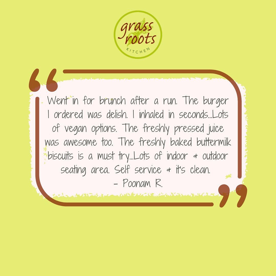 Thanks for the shoutout, Poonam! 
Our burgers &amp; fresh juices are the best! Come try our jalape&ntilde;o cheddar biscuits with fried chicken!