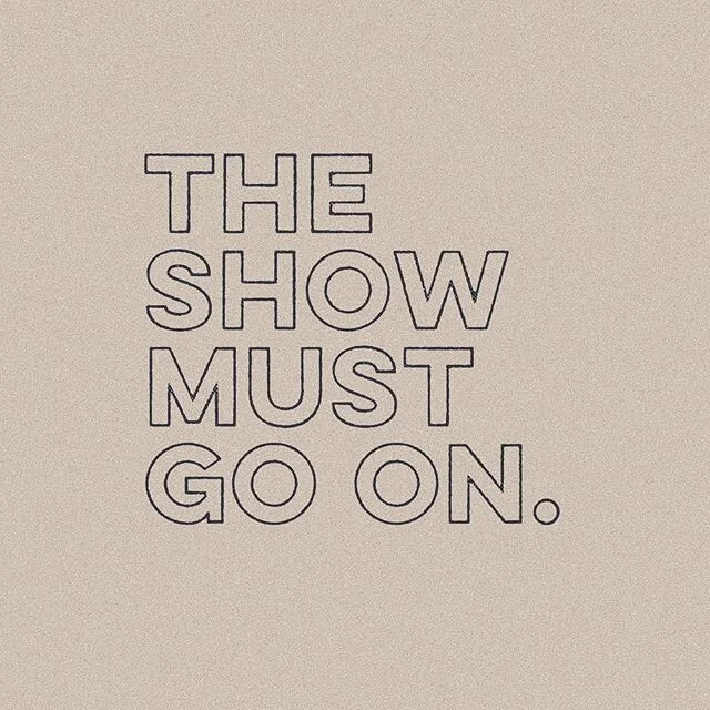 in a sentence: the show must go on.

tough times build strong people, stronger businesses and the strongest brands.

stay in it. we stand with you and for you &mdash;collectively we got this. 🤍#inthistogether #somethingwandw