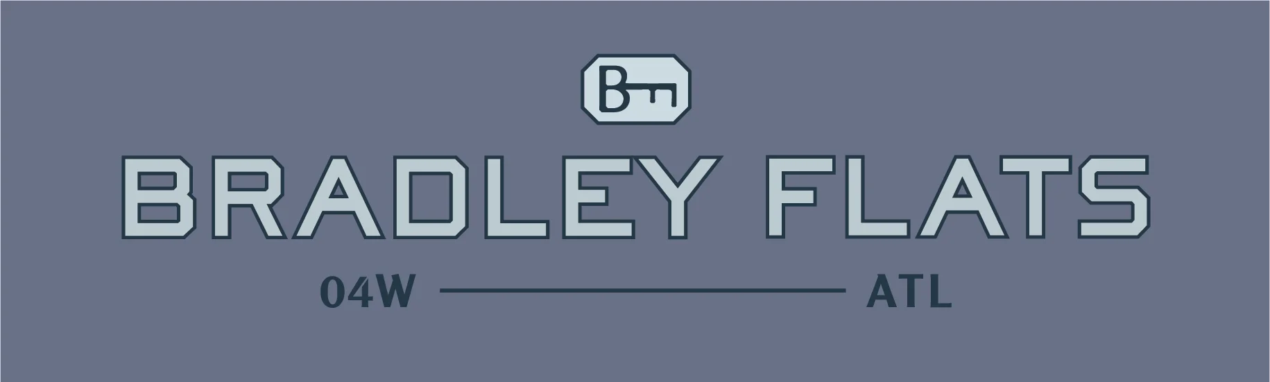 Bradley Flats Apartment Branding and Logo