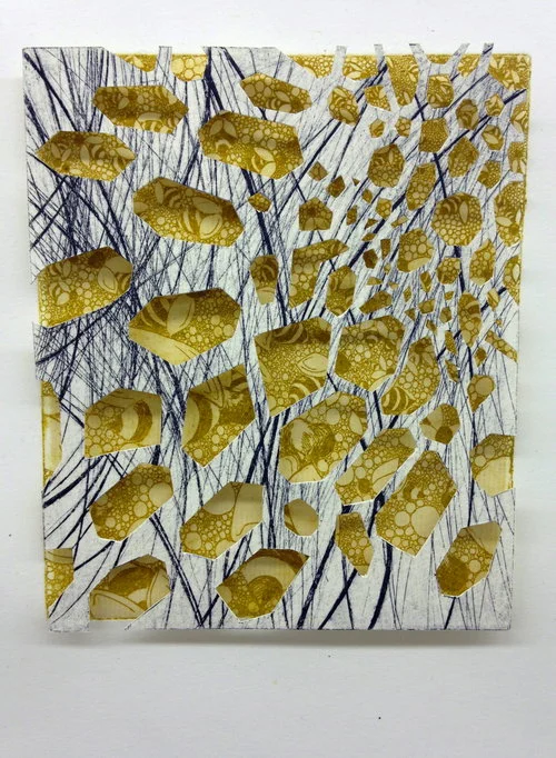 Honey Please 9" x 12" x 2" Intaglio, hand cut paper SOLD