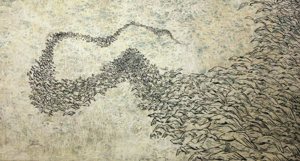 Storm Wave Intaglio monoprint SOLD