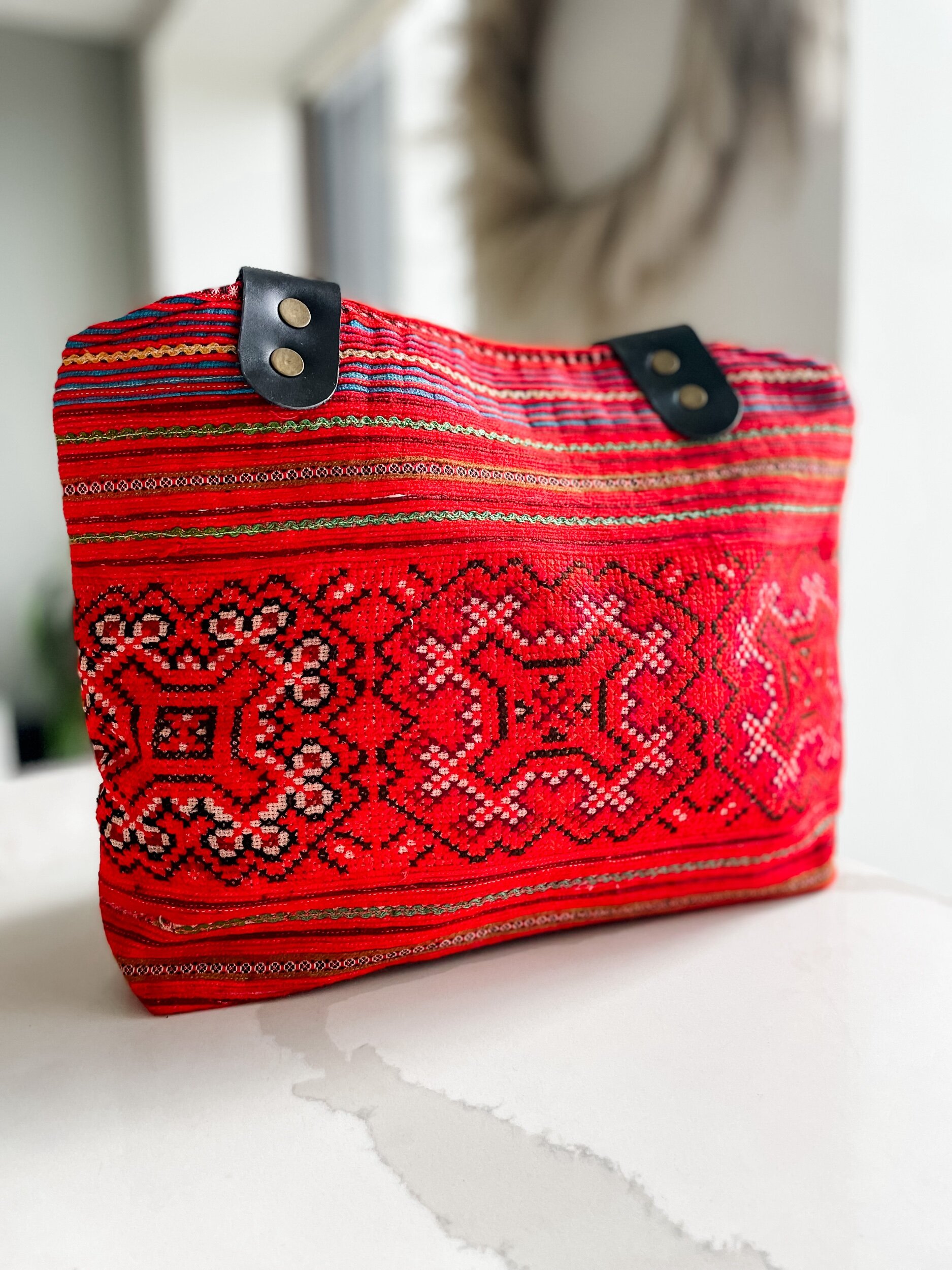 Classic Red Boho Bag — Natalie Rae New York