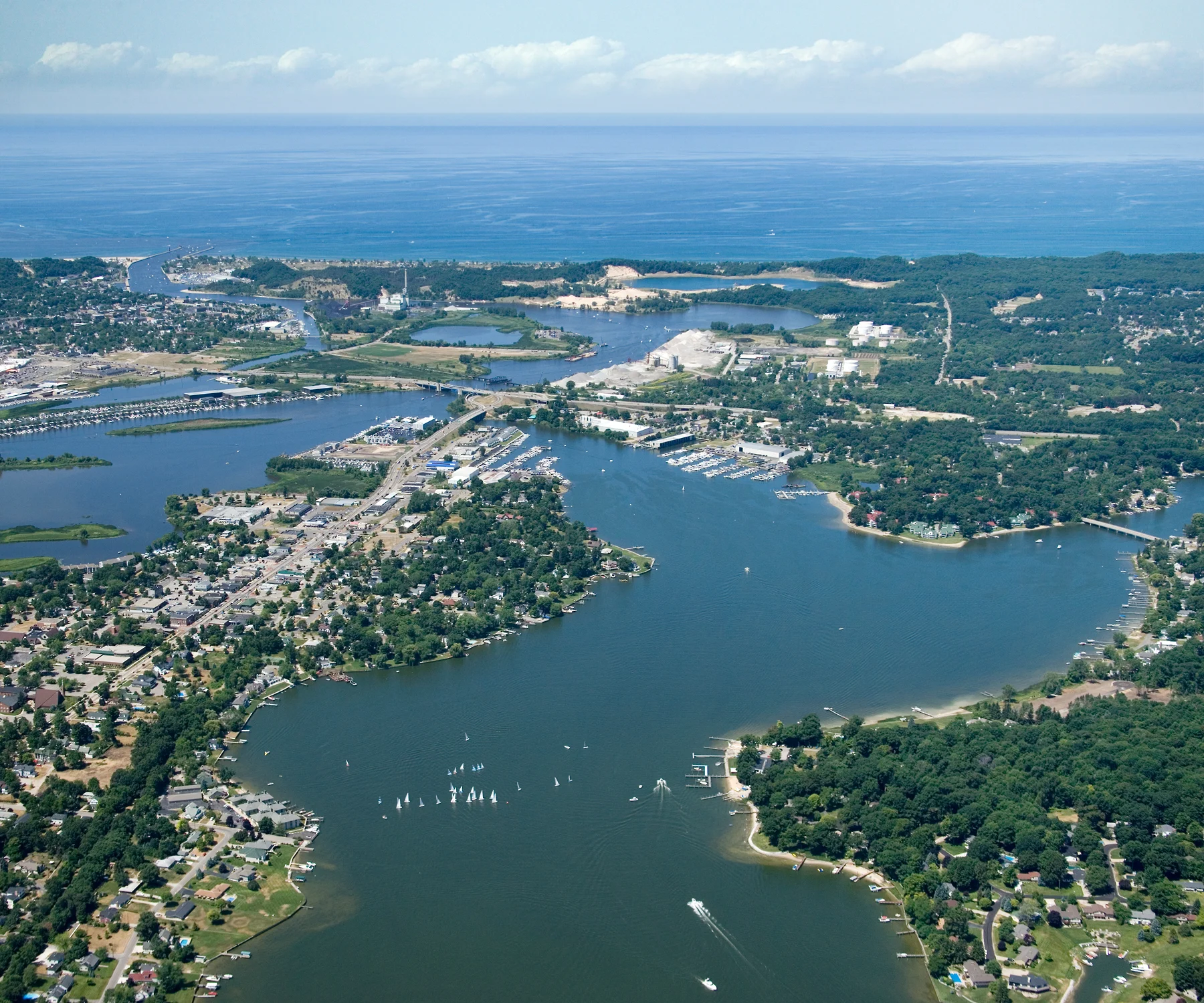 MICHIGAN Aerial Lakes — Schmidt Resources