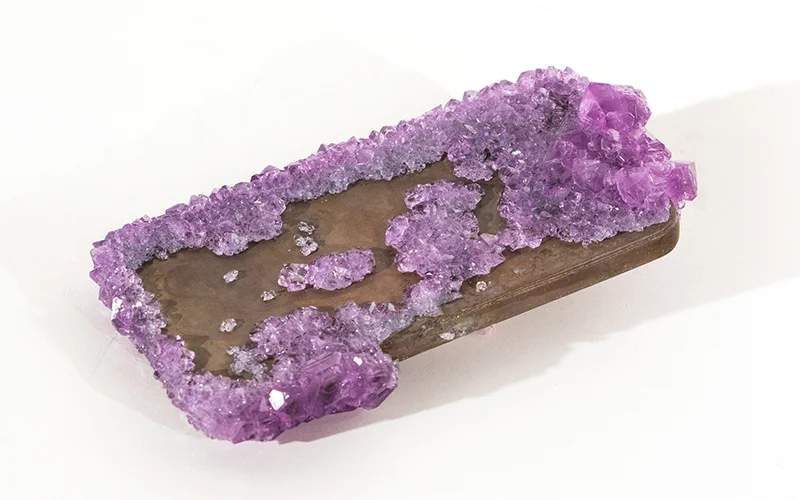 Device Intelligence, 2015, bronze, grown crystals, 5” x 2 5/8” x 1 3/8”