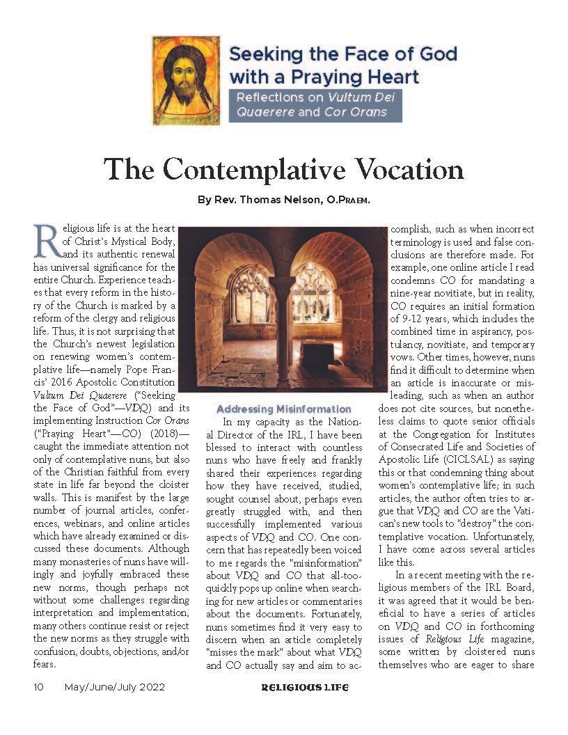 The Contemplative Vocation