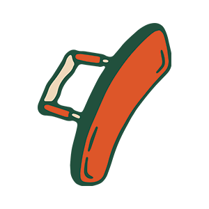 Illustration of a banana with a push-up bar attached to it.