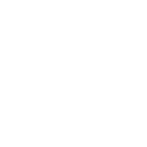 White YouTube play button icon on a black background.