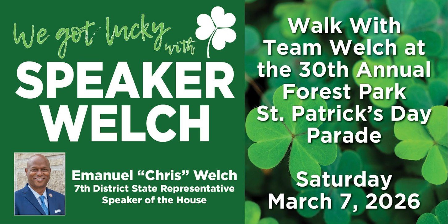 Join Team Welch and float that keeps the Forest Park St. Patrick’s Day Parade Rockin!