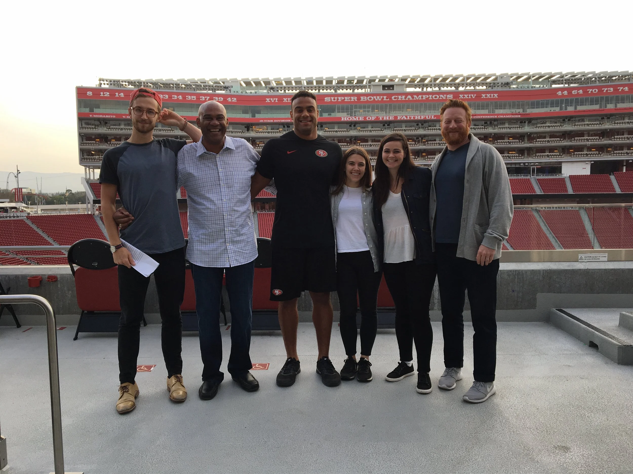  It’s a wrap for Solomon Thomas and his dad Chris. 