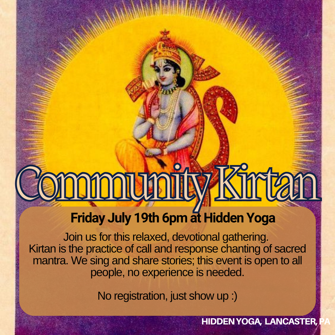 Community Kirtan at Hidden Yoga