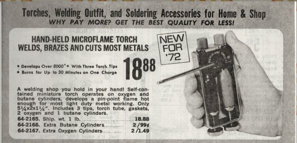Microflame Welder RadioShack 1972