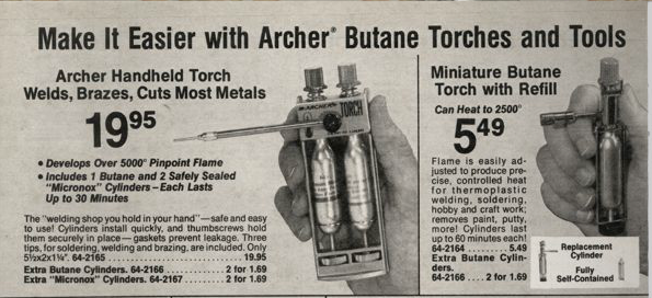 Archer Handheld Torch 1977 RadioShack Catalog