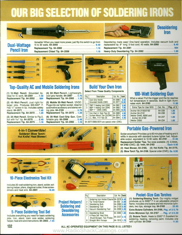 Archer Torch Model-B 1922 RadioShack Catalog