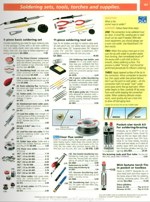 Archer Torch Model-B 1997 RadioShack Catalog