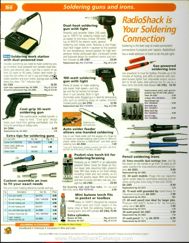 Archer Torch Model B 1998 RadioShack Catalog