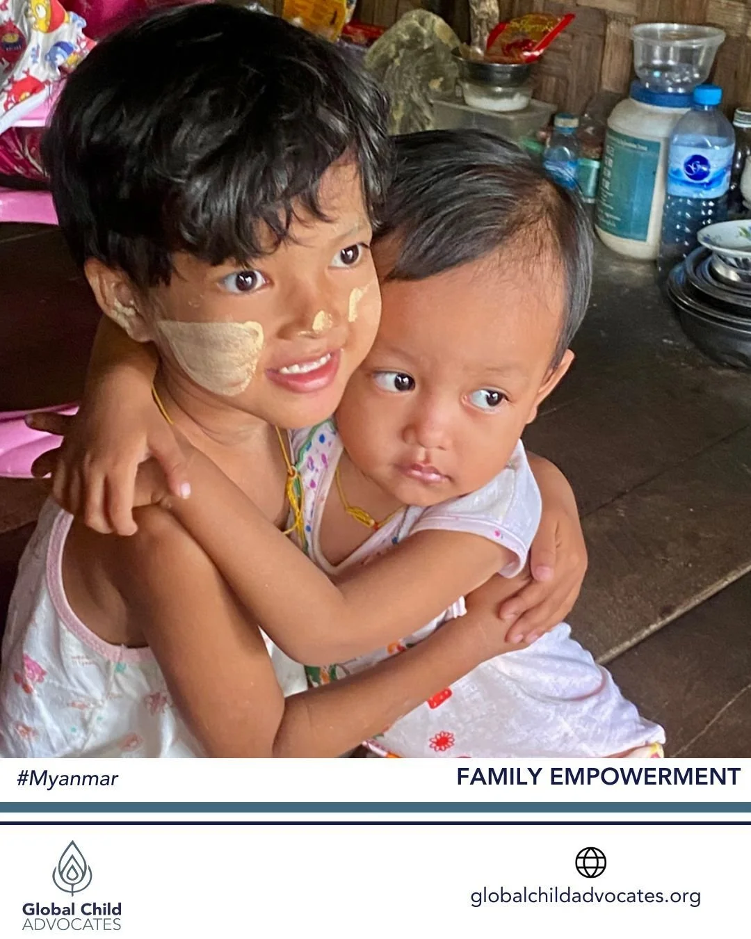 These beautiful siblings are growing and thriving with an empowered mom who has partnered with GCA Myanmar since 2023. Their family has persevered through trauma, hardship, and stress and continues to show up for one another. They are committed to st