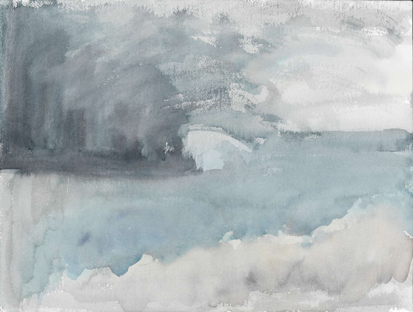 Abstract Storm Brew, 2011, 16" x 12", Watercolor Wash
