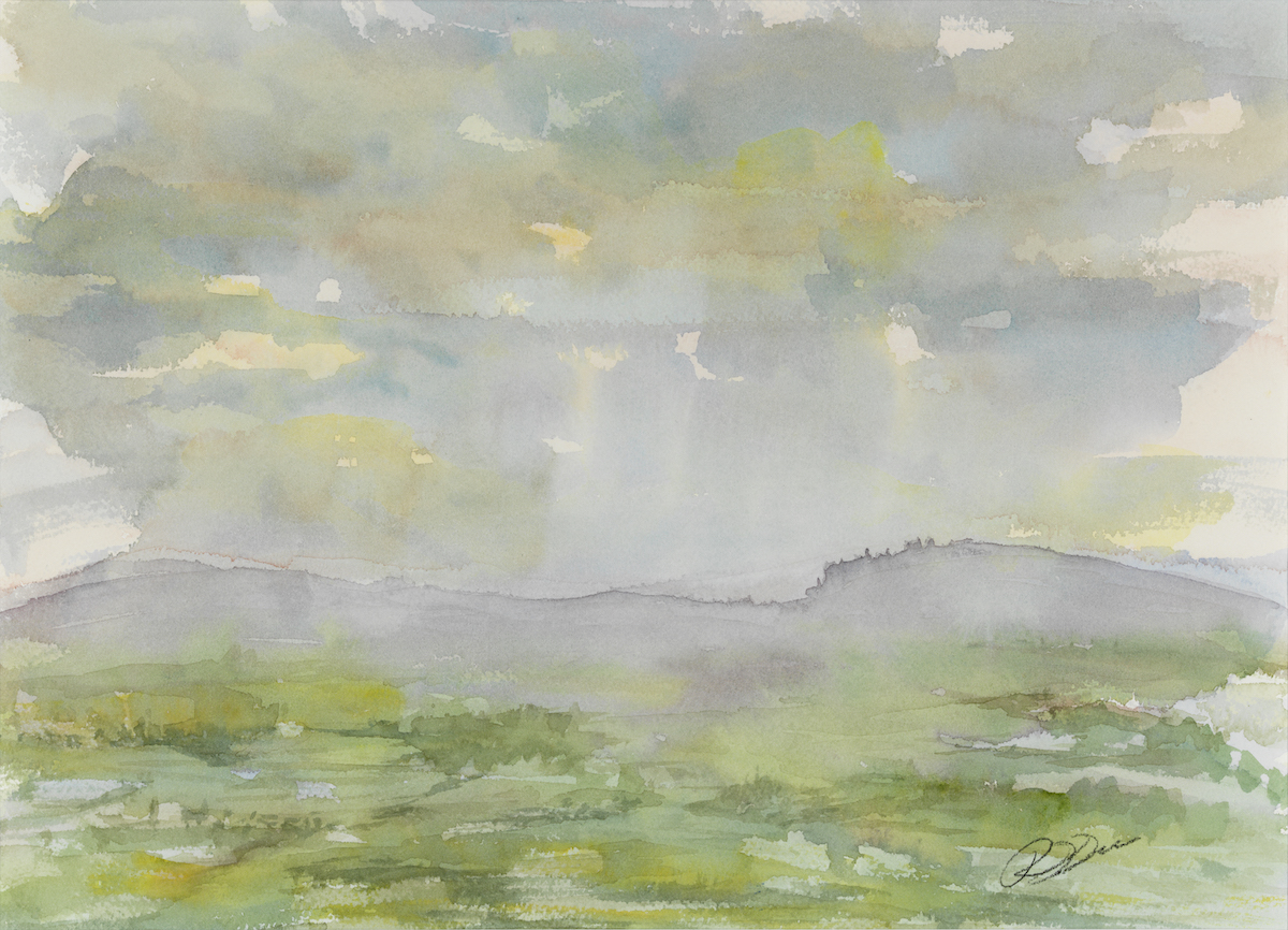 After the Storm, Watercolor on Paper, 13 3/4" X 9 3/4", 2010