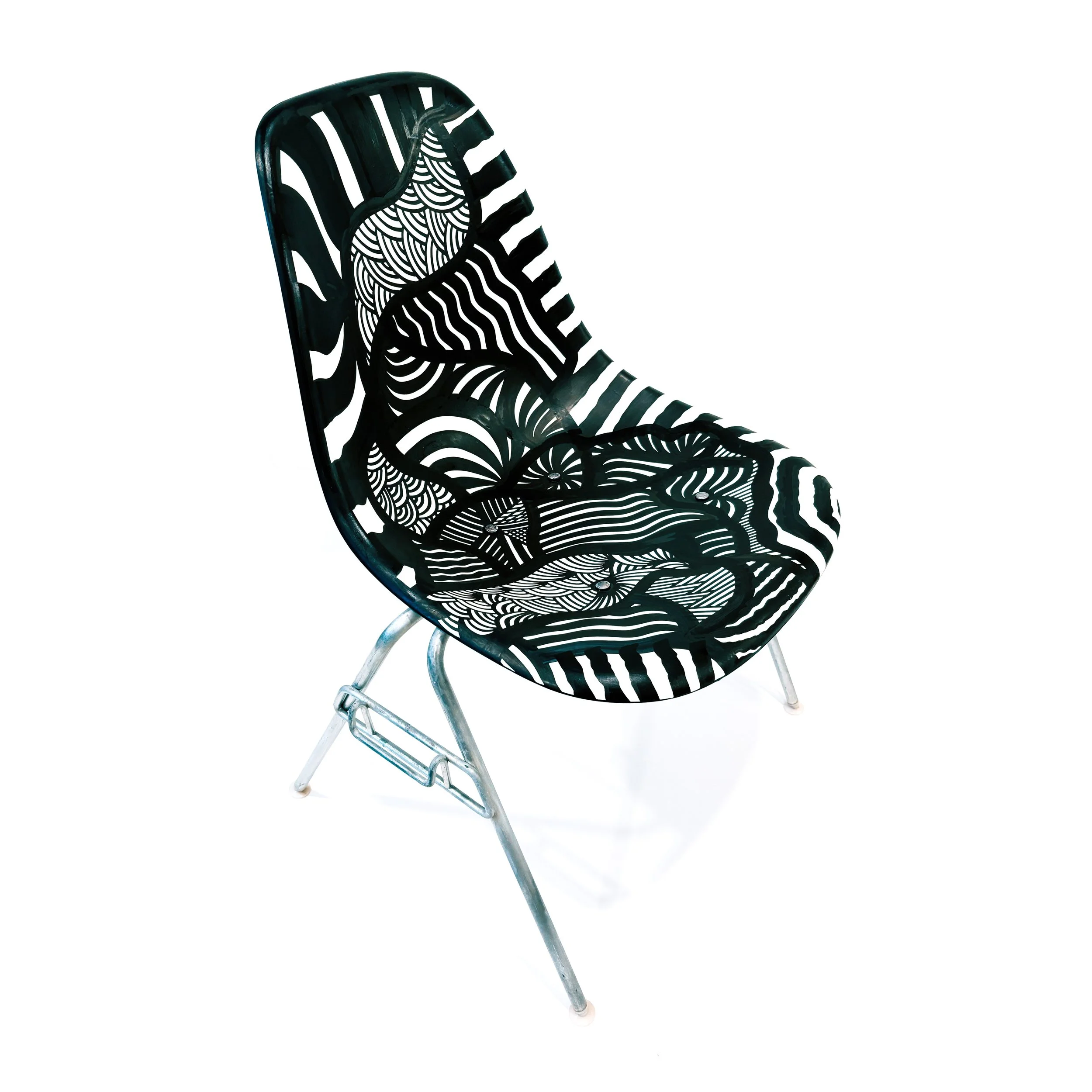 Original art on Eames Stacking Chair for Herman Miller