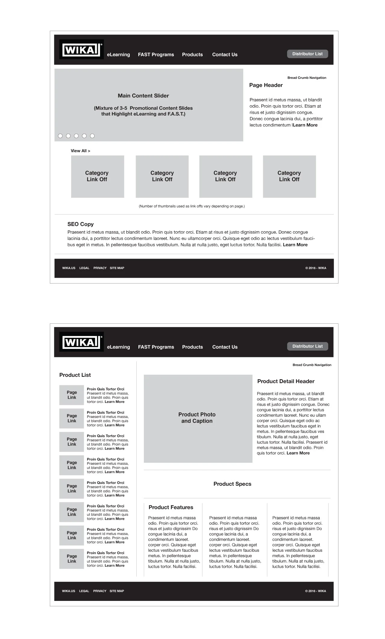  SITE WIREFRAMES 